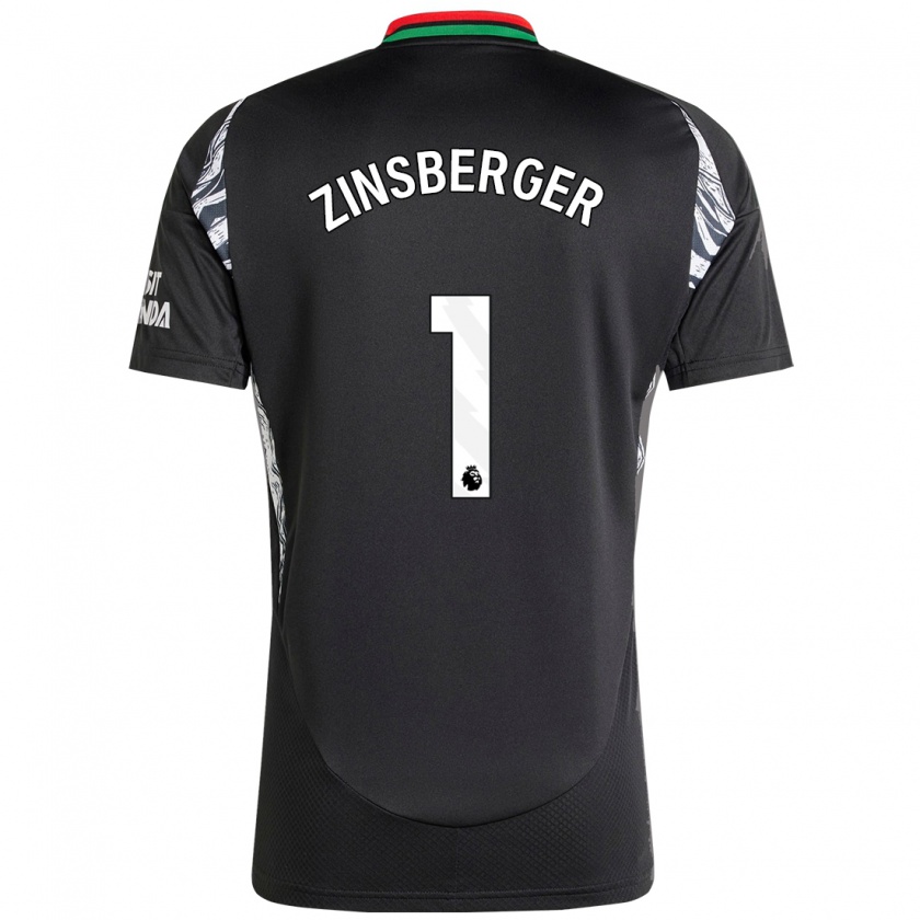 Kandiny Herren Manuela Zinsberger #1 Schwarz Auswärtstrikot Trikot 2024/25 T-Shirt