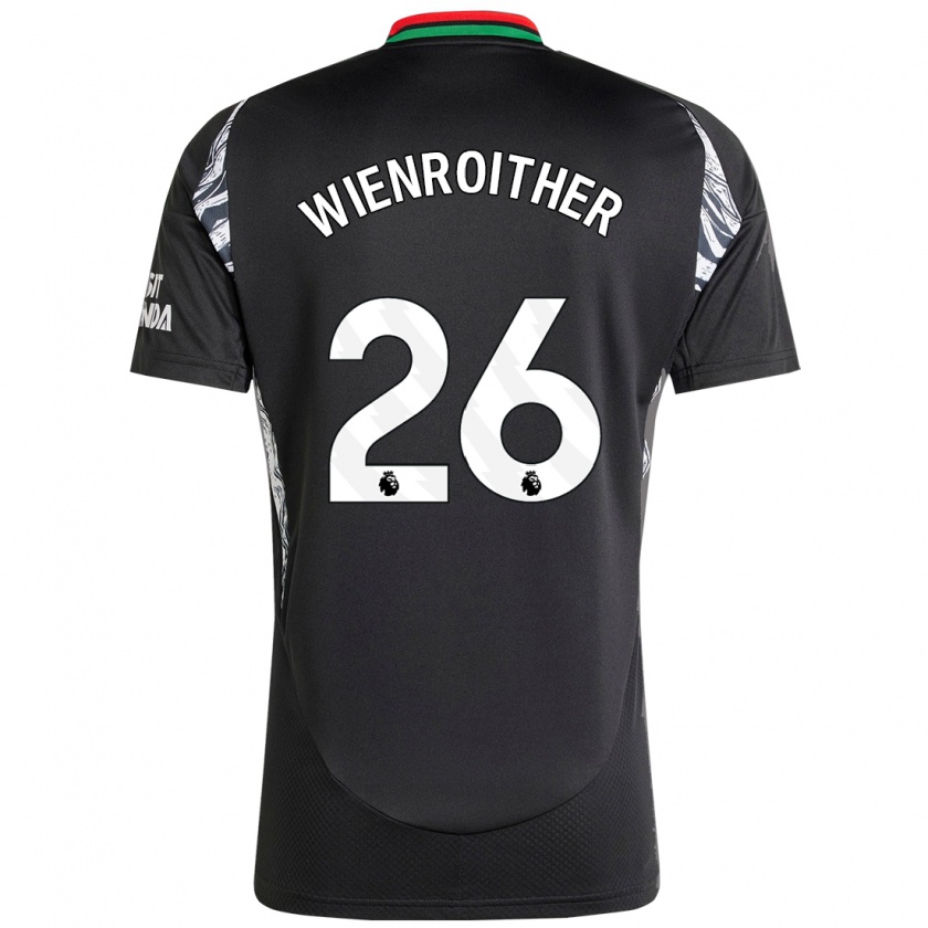 Kandiny Herren Laura Wienroither #26 Schwarz Auswärtstrikot Trikot 2024/25 T-Shirt