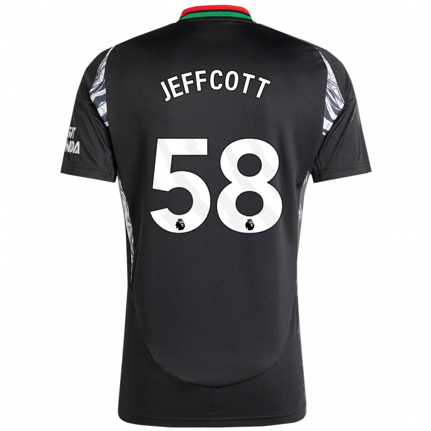 Kandiny Herren Henry Jeffcott #58 Schwarz Auswärtstrikot Trikot 2024/25 T-Shirt