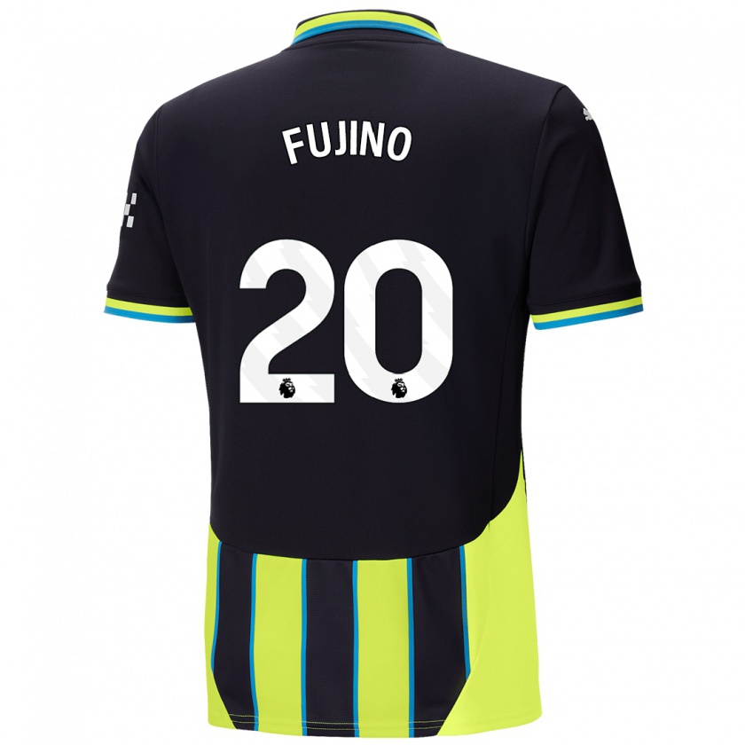 Kandiny Herren Aoba Fujino #20 Blaugelb Auswärtstrikot Trikot 2024/25 T-Shirt