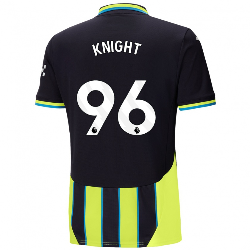 Kandiny Herren Ben Knight #96 Blaugelb Auswärtstrikot Trikot 2024/25 T-Shirt