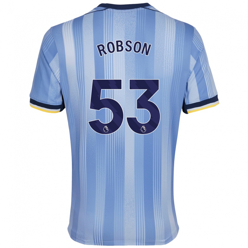 Kandiny Herren Max Robson #53 Hellblau Auswärtstrikot Trikot 2024/25 T-Shirt