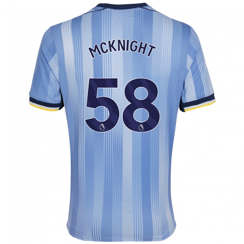 Kandiny Herren Maxwell Mcknight #58 Hellblau Auswärtstrikot Trikot 2024/25 T-Shirt