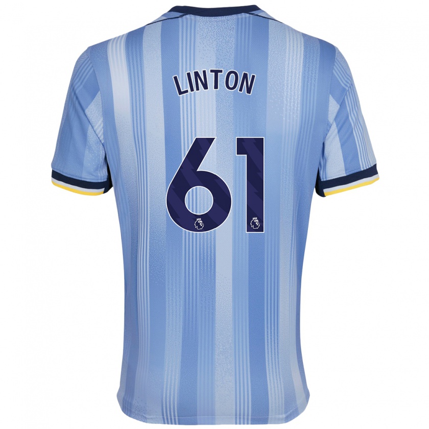 Kandiny Herren Jahziah Linton #61 Hellblau Auswärtstrikot Trikot 2024/25 T-Shirt