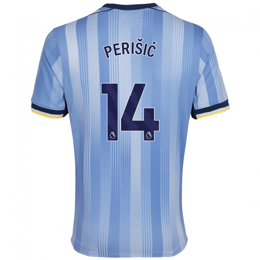 Kandiny Herren Ivan Perisic #14 Hellblau Auswärtstrikot Trikot 2024/25 T-Shirt