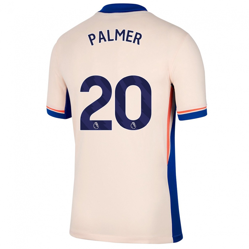 Kandiny Herren Cole Palmer #20 Hellbeige Auswärtstrikot Trikot 2024/25 T-Shirt