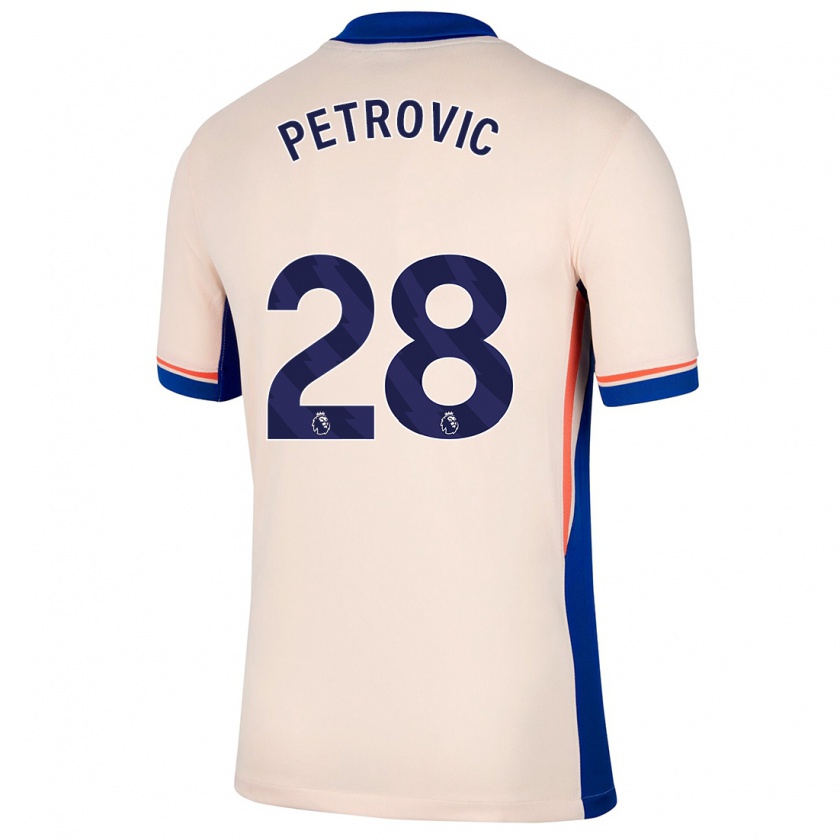 Kandiny Herren Djordje Petrovic #28 Hellbeige Auswärtstrikot Trikot 2024/25 T-Shirt