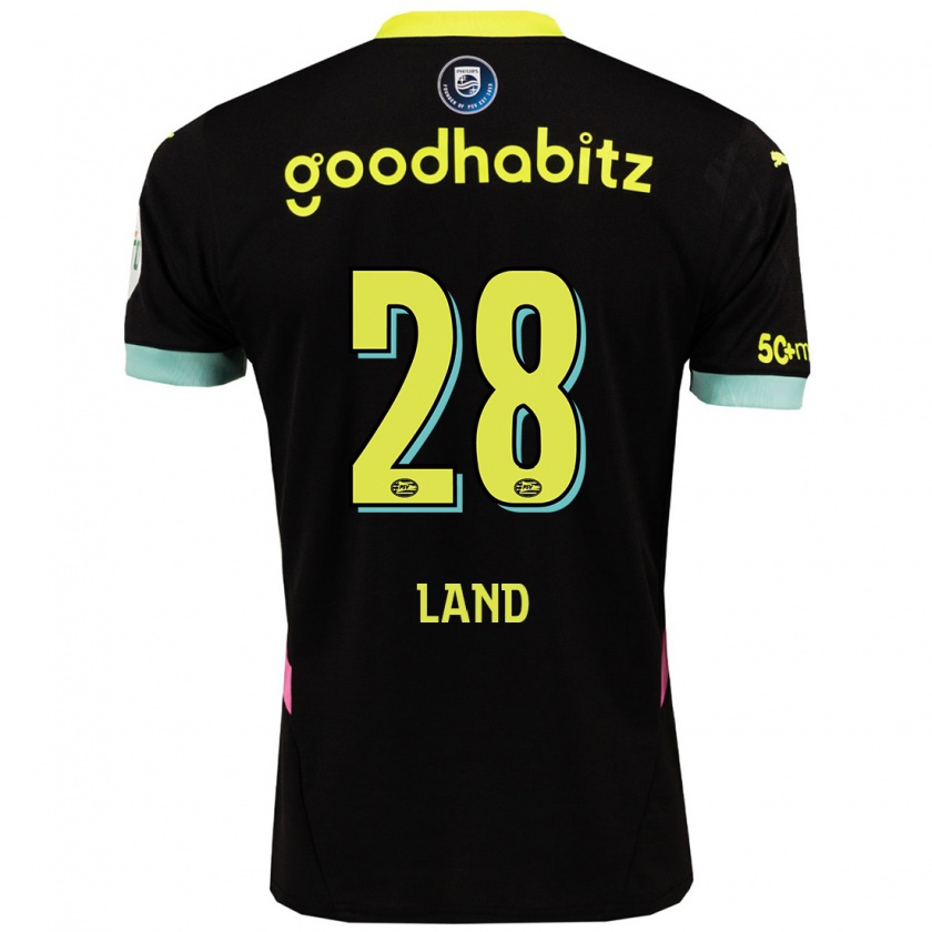 Kandiny Herren Tygo Land #28 Schwarz Gelb Auswärtstrikot Trikot 2024/25 T-Shirt