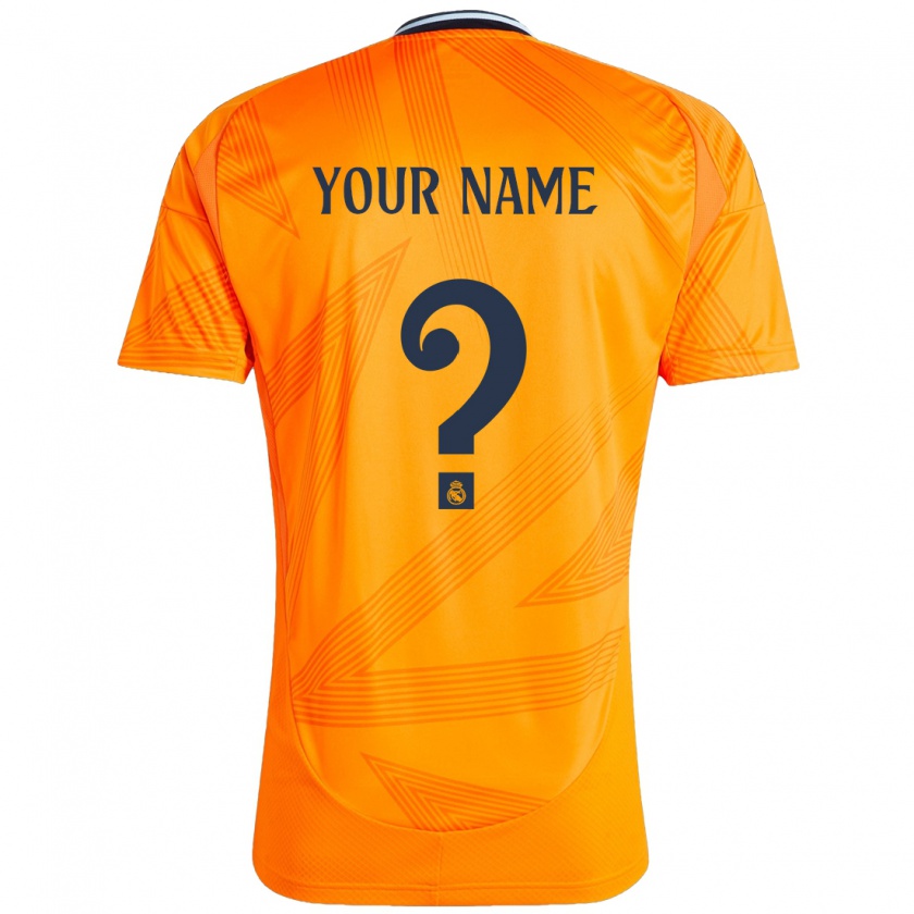 Kandiny Herren Ihren Namen #0 Orange Auswärtstrikot Trikot 2024/25 T-Shirt