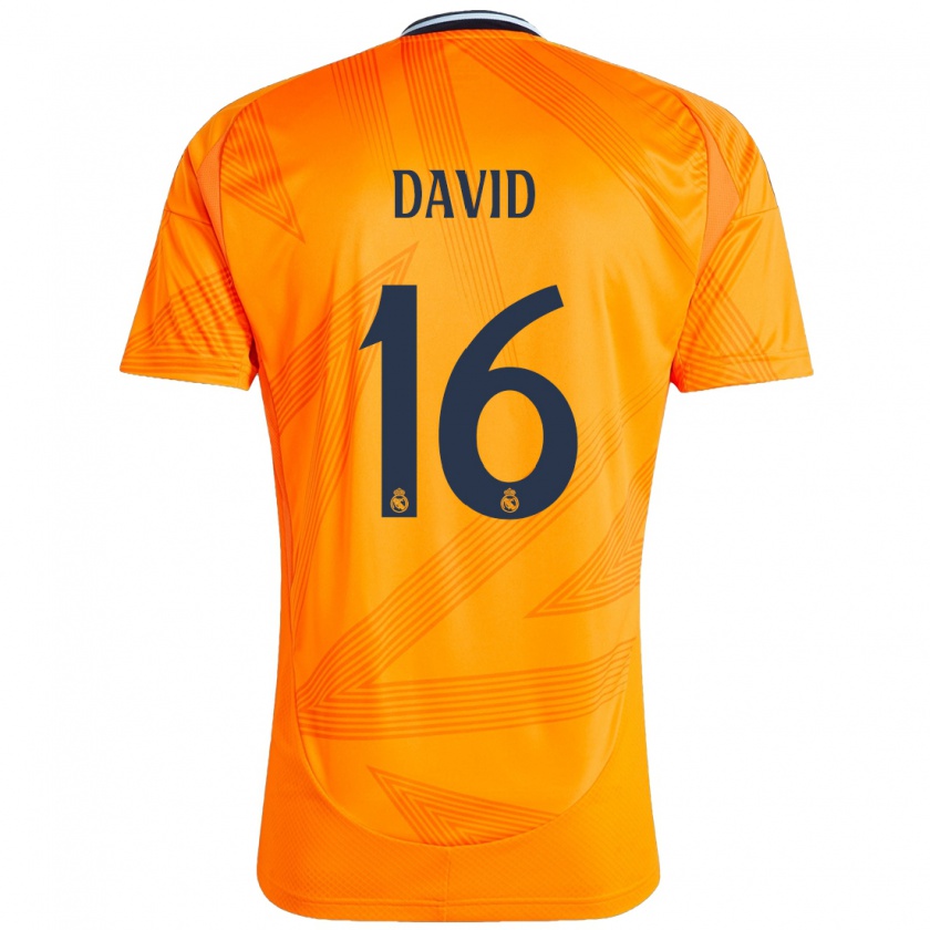 Kandiny Herren Antonio David #16 Orange Auswärtstrikot Trikot 2024/25 T-Shirt