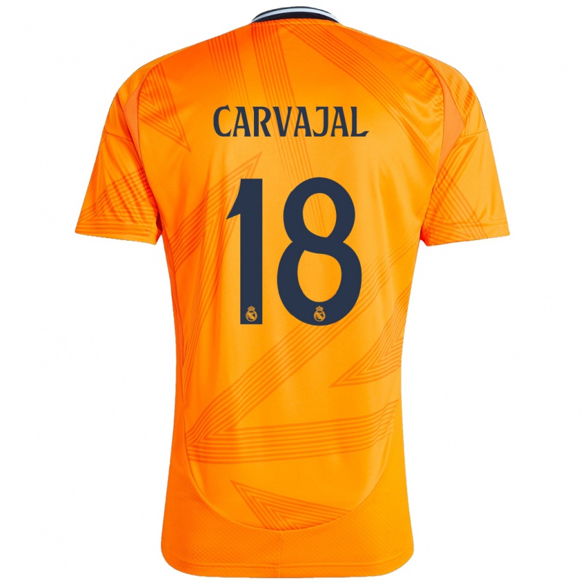 Kandiny Herren Ángel Carvajal #18 Orange Auswärtstrikot Trikot 2024/25 T-Shirt