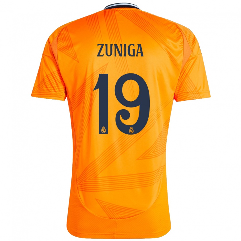 Kandiny Herren Loren Zúñiga #19 Orange Auswärtstrikot Trikot 2024/25 T-Shirt