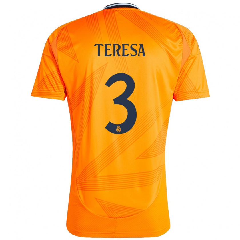 Kandiny Herren Teresa Abelleira #3 Orange Auswärtstrikot Trikot 2024/25 T-Shirt