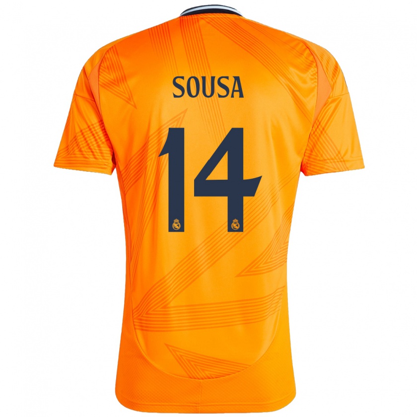 Kandiny Herren Kathellen Sousa #14 Orange Auswärtstrikot Trikot 2024/25 T-Shirt