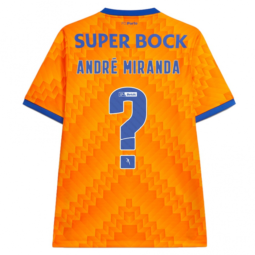 Kandiny Herren André Miranda #0 Orange Auswärtstrikot Trikot 2024/25 T-Shirt