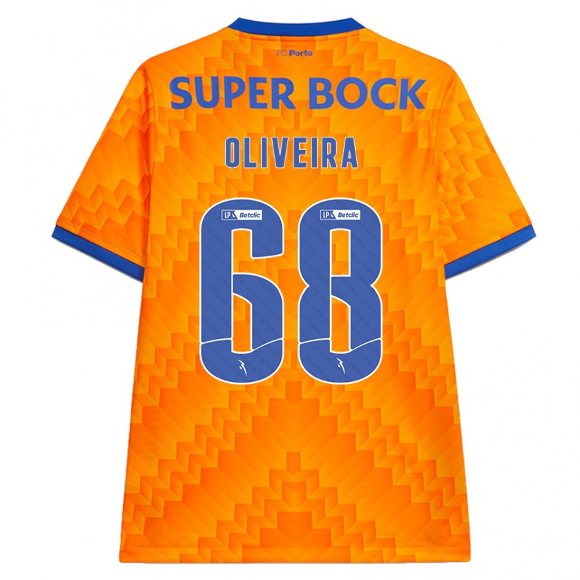 Kandiny Herren André Oliveira #68 Orange Auswärtstrikot Trikot 2024/25 T-Shirt