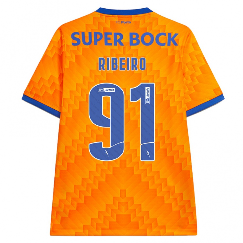 Kandiny Herren Gonçalo Ribeiro #91 Orange Auswärtstrikot Trikot 2024/25 T-Shirt