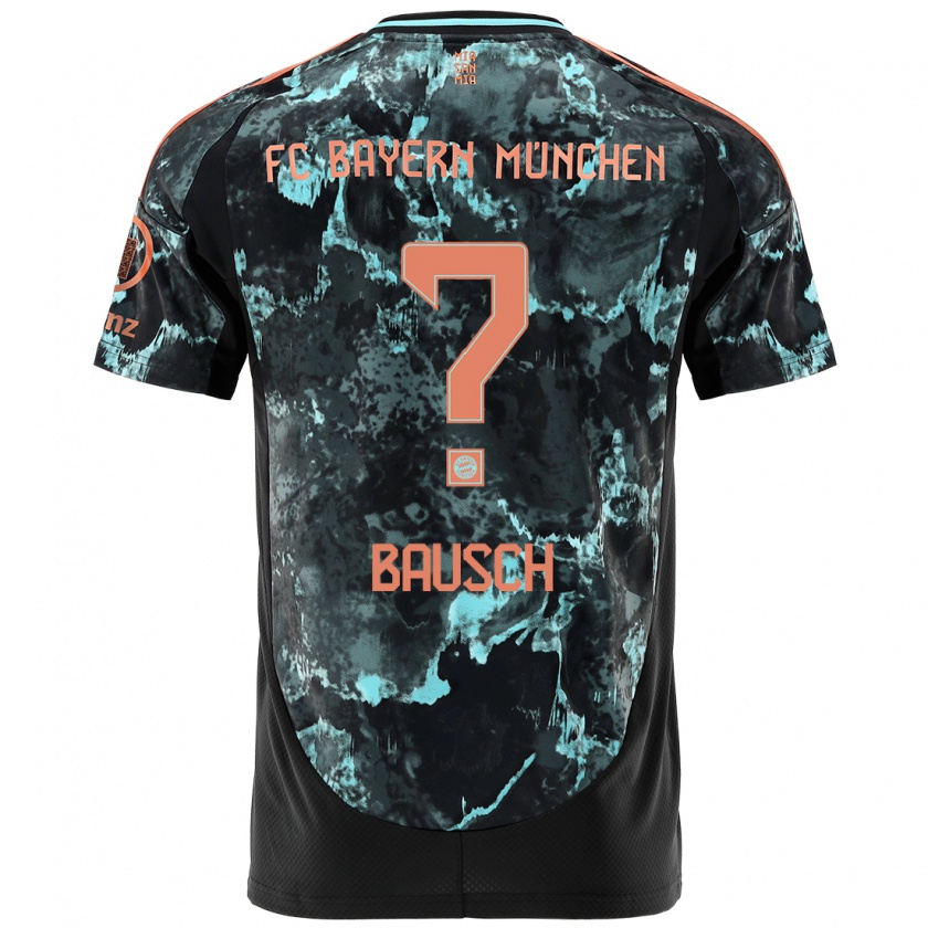 Kandiny Herren David Bausch #0 Schwarz Auswärtstrikot Trikot 2024/25 T-Shirt