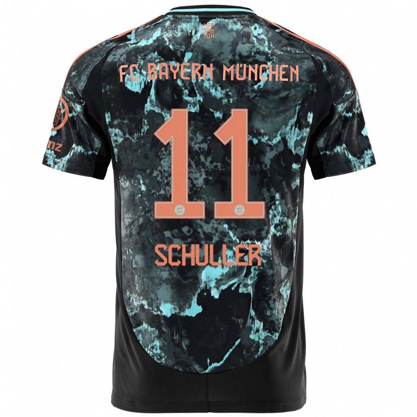 Kandiny Herren Lea Schüller #11 Schwarz Auswärtstrikot Trikot 2024/25 T-Shirt