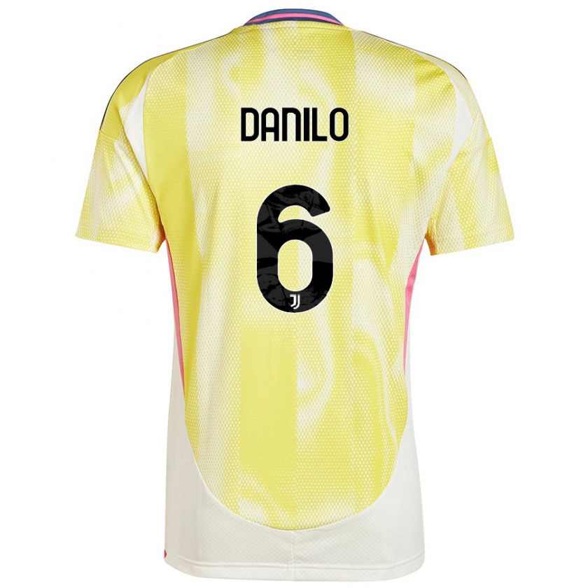 Kandiny Herren Danilo #6 Solargelb Auswärtstrikot Trikot 2024/25 T-Shirt