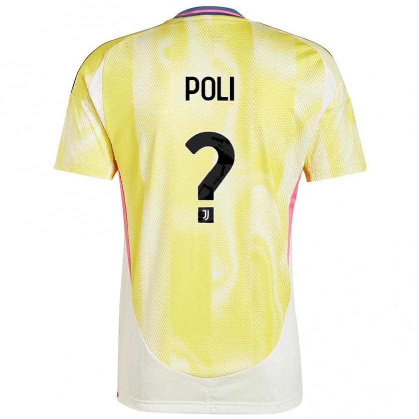 Kandiny Herren Fabrizio Poli #0 Solargelb Auswärtstrikot Trikot 2024/25 T-Shirt