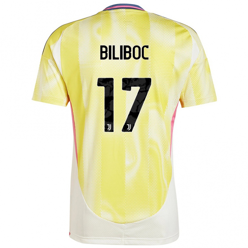 Kandiny Herren Lorenzo Biliboc #17 Solargelb Auswärtstrikot Trikot 2024/25 T-Shirt