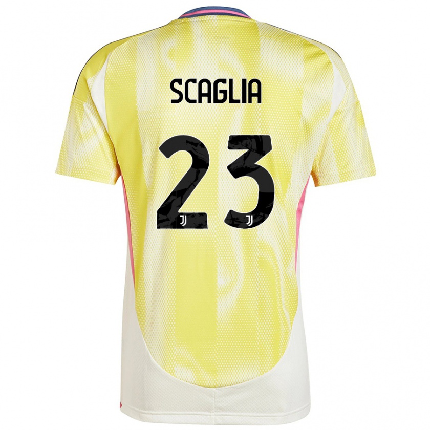 Kandiny Herren Filippo Scaglia #23 Solargelb Auswärtstrikot Trikot 2024/25 T-Shirt