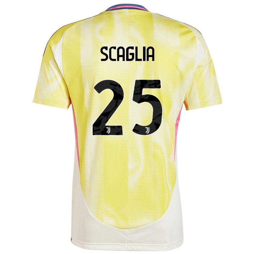 Kandiny Herren Simone Scaglia #25 Solargelb Auswärtstrikot Trikot 2024/25 T-Shirt