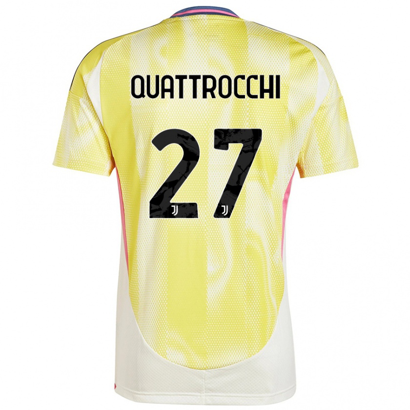 Kandiny Herren Juan Ignacio Quattrocchi #27 Solargelb Auswärtstrikot Trikot 2024/25 T-Shirt