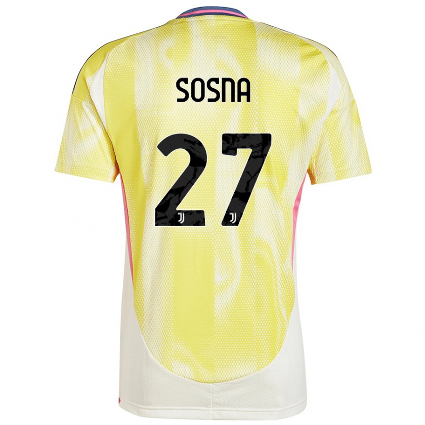 Kandiny Herren Adam Sosna #27 Solargelb Auswärtstrikot Trikot 2024/25 T-Shirt