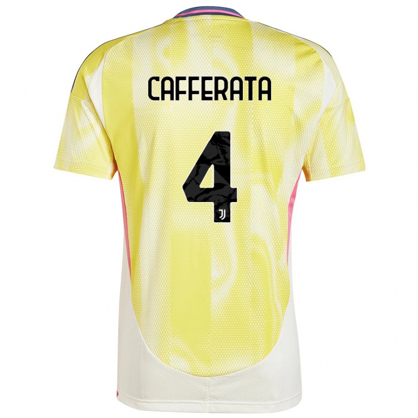 Kandiny Herren Federica Cafferata #4 Solargelb Auswärtstrikot Trikot 2024/25 T-Shirt