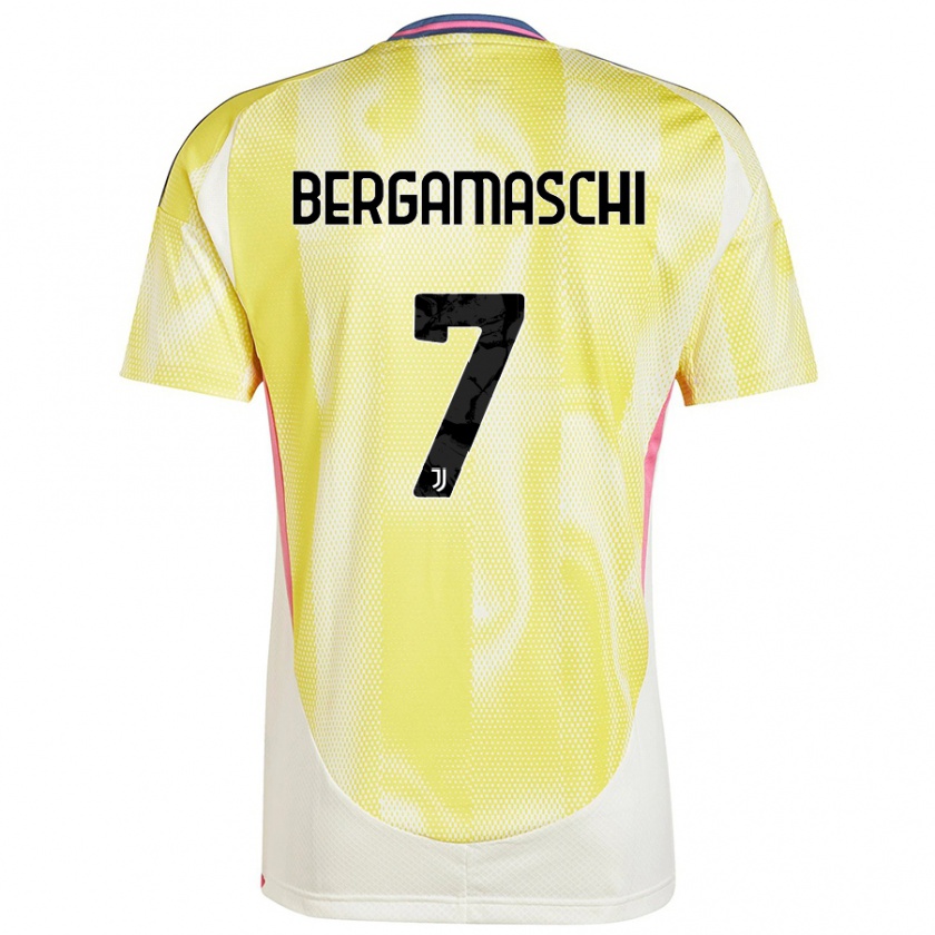 Kandiny Herren Valentina Bergamaschi #7 Solargelb Auswärtstrikot Trikot 2024/25 T-Shirt