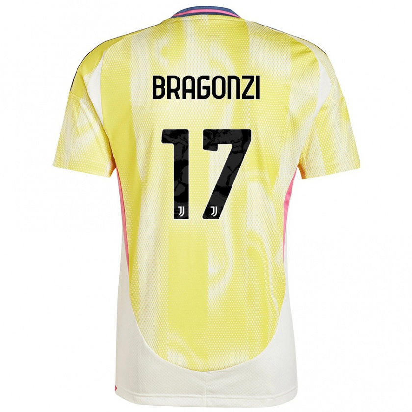 Kandiny Herren Asia Bragonzi #17 Solargelb Auswärtstrikot Trikot 2024/25 T-Shirt