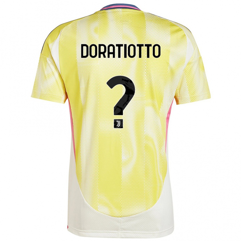 Kandiny Herren Giulio Doratiotto #0 Solargelb Auswärtstrikot Trikot 2024/25 T-Shirt