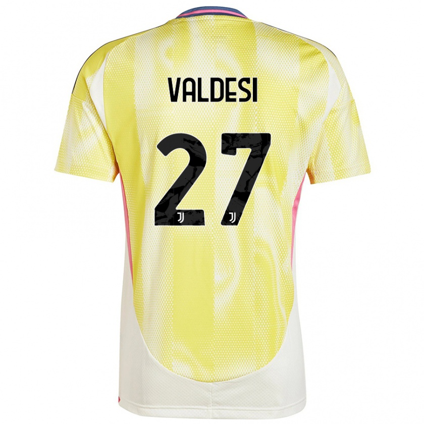 Kandiny Herren Andrea Valdesi #27 Solargelb Auswärtstrikot Trikot 2024/25 T-Shirt