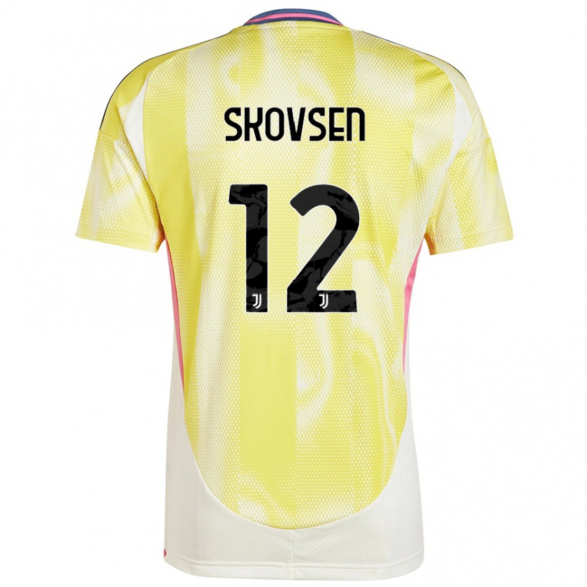 Kandiny Herren Matilde Lundorf Skovsen #12 Solargelb Auswärtstrikot Trikot 2024/25 T-Shirt