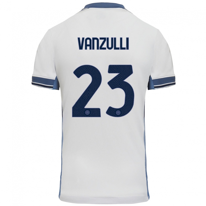 Kandiny Herren Marco Vanzulli #23 Weißgrau Auswärtstrikot Trikot 2024/25 T-Shirt