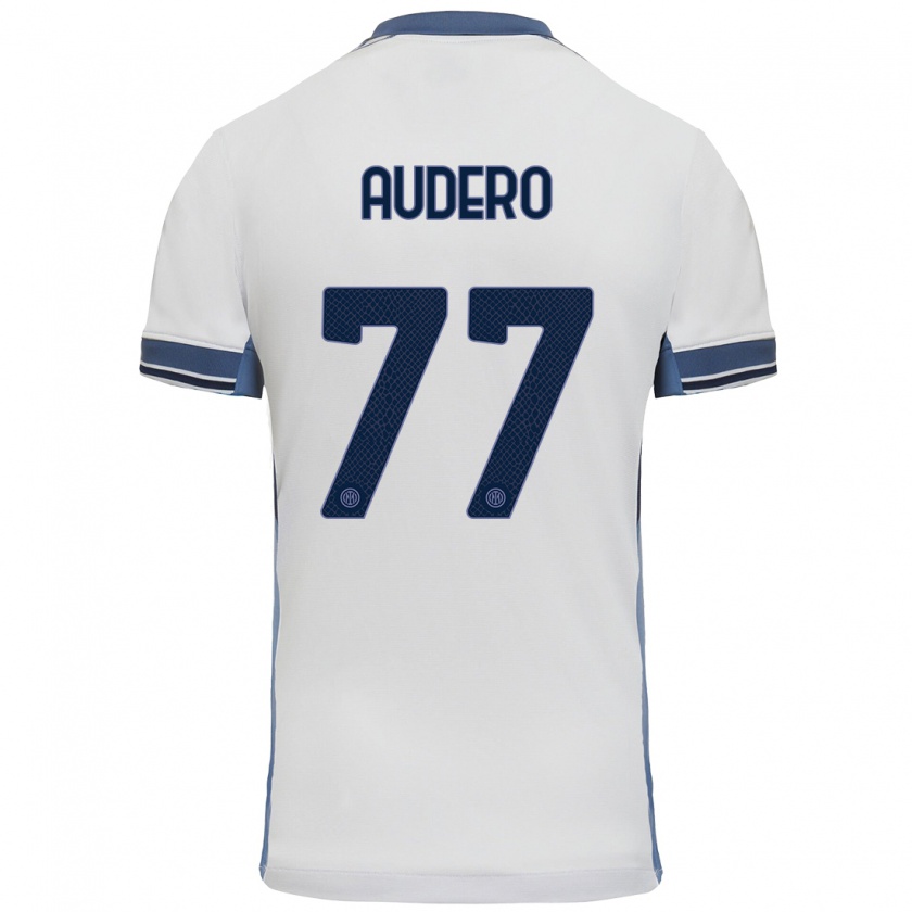 Kandiny Herren Emil Audero #77 Weißgrau Auswärtstrikot Trikot 2024/25 T-Shirt