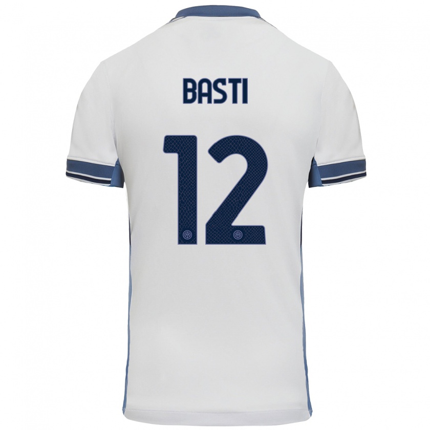 Kandiny Herren Matteo Basti #12 Weißgrau Auswärtstrikot Trikot 2024/25 T-Shirt