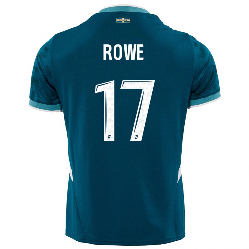 Kandiny Herren Jonathan Rowe #17 Türkisblau Auswärtstrikot Trikot 2024/25 T-Shirt