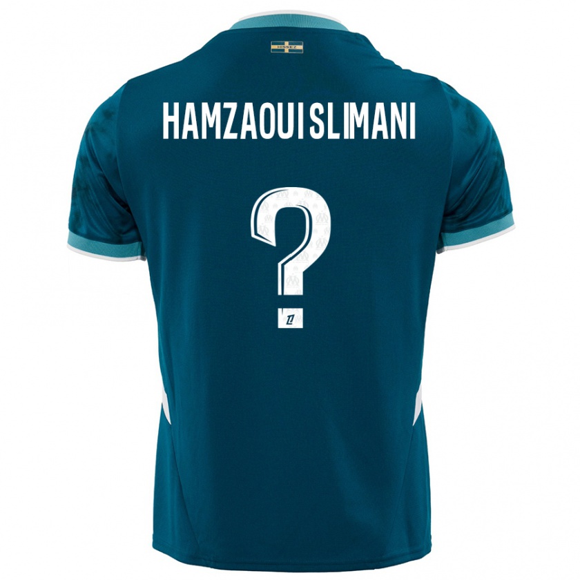 Kandiny Herren Hilan Hamzaoui Slimani #0 Türkisblau Auswärtstrikot Trikot 2024/25 T-Shirt