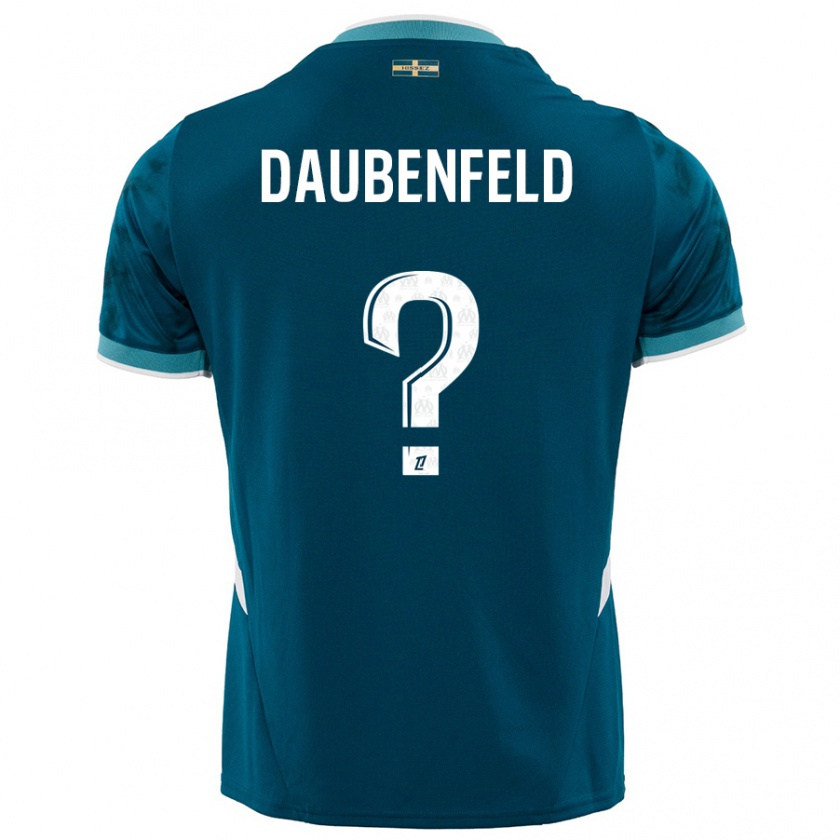 Kandiny Herren Lucas Daubenfeld #0 Türkisblau Auswärtstrikot Trikot 2024/25 T-Shirt