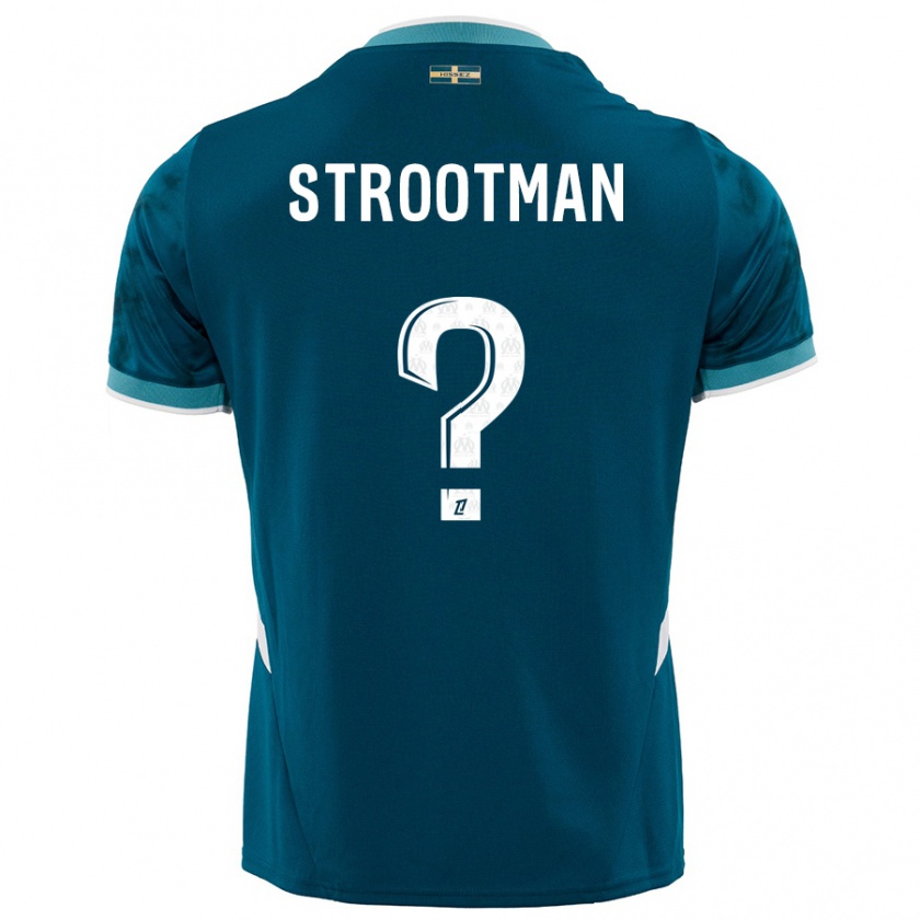 Kandiny Herren Kevin Strootman #0 Türkisblau Auswärtstrikot Trikot 2024/25 T-Shirt