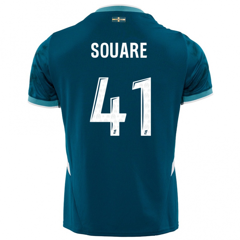 Kandiny Herren Cheick Souare #41 Türkisblau Auswärtstrikot Trikot 2024/25 T-Shirt