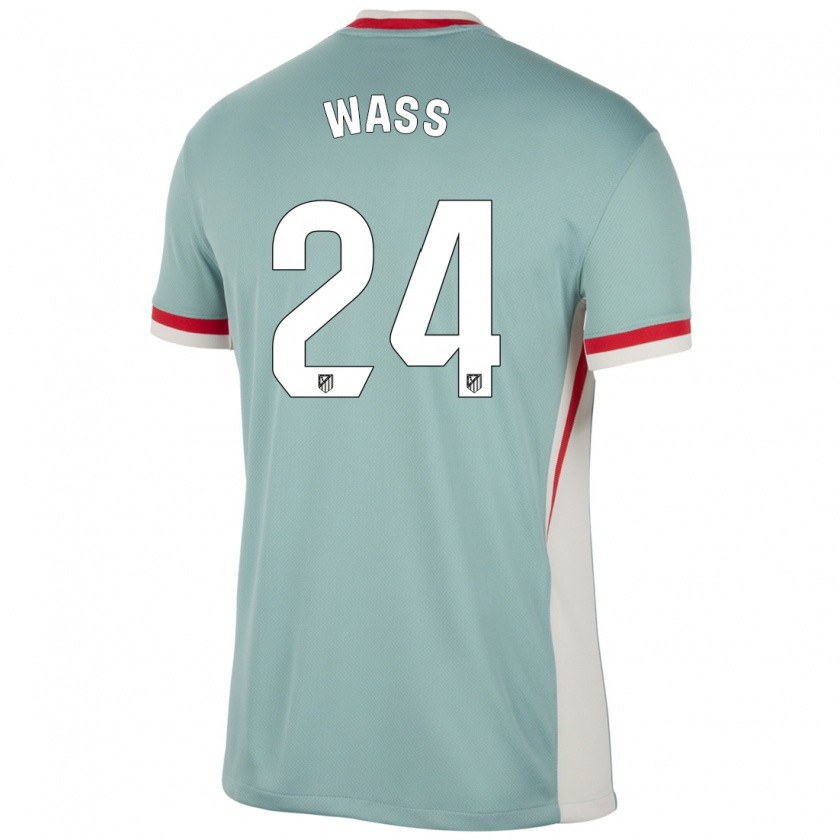 Kandiny Herren Daniel Wass #24 Hellbeige Blau Auswärtstrikot Trikot 2024/25 T-Shirt