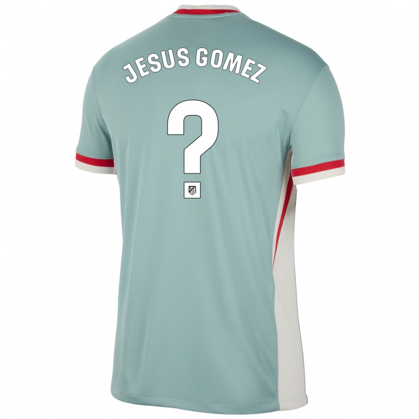 Kandiny Herren Jesus Gomez #0 Hellbeige Blau Auswärtstrikot Trikot 2024/25 T-Shirt