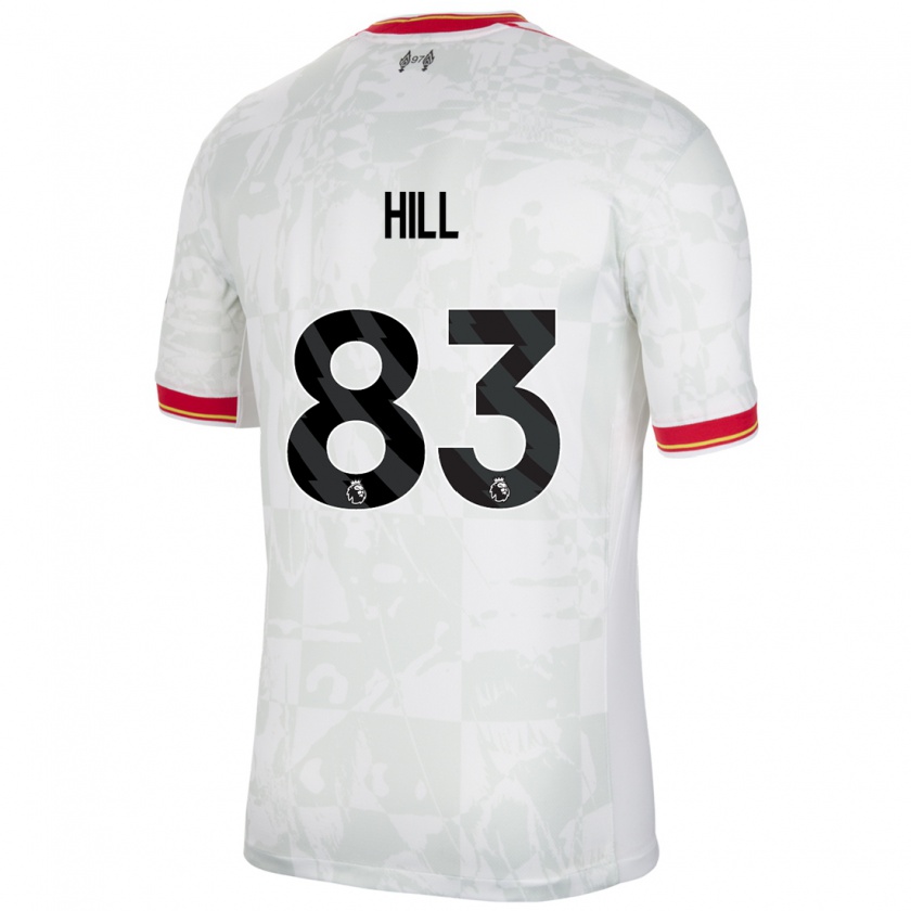 Kandiny Herren Thomas Hill #83 Weiß Rot Schwarz Ausweichtrikot Trikot 2024/25 T-Shirt