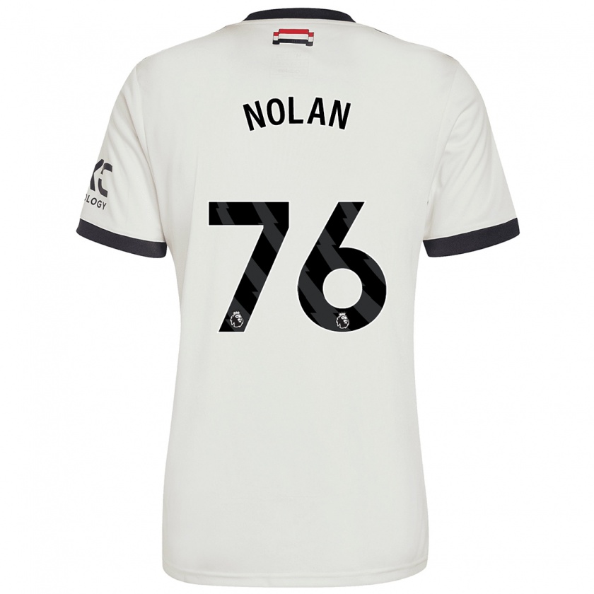 Kandiny Herren James Nolan #76 Cremeweiß Ausweichtrikot Trikot 2024/25 T-Shirt