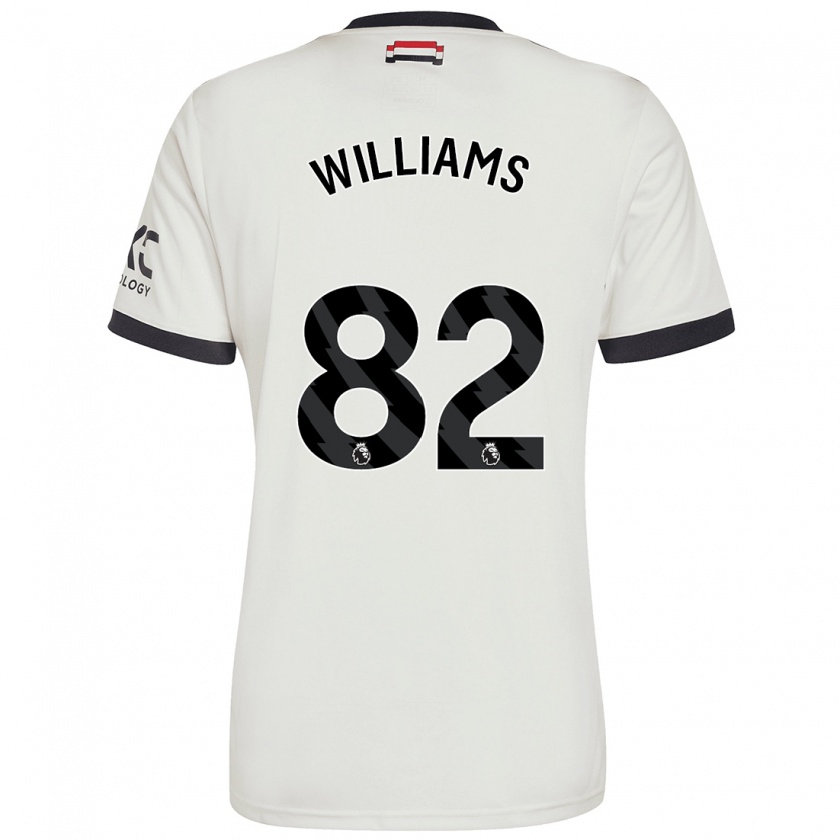 Kandiny Herren Ethan Williams #82 Cremeweiß Ausweichtrikot Trikot 2024/25 T-Shirt