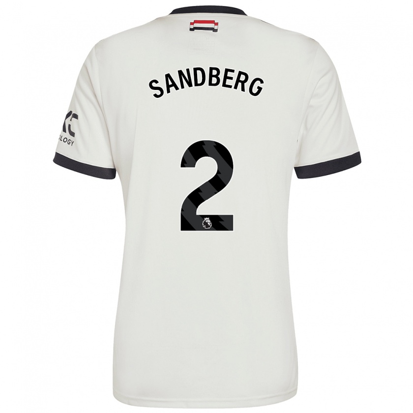 Kandiny Herren Anna Sandberg #2 Cremeweiß Ausweichtrikot Trikot 2024/25 T-Shirt